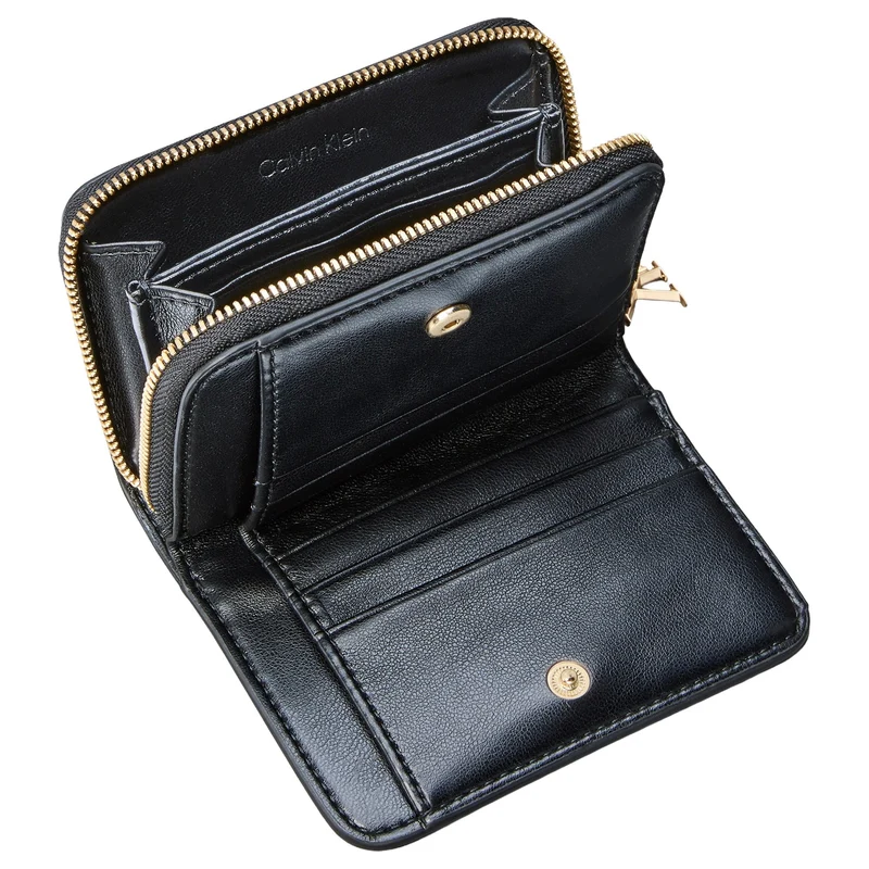 Calvin Klein Medium Flap Zip - Cartera 6cc 11 cm (black)