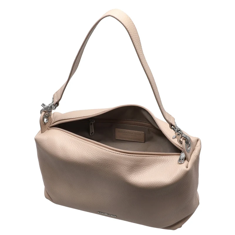Mandarina Duck Mellow Leather Hobo - Bolso de hombro 30 cm (warm taupe)