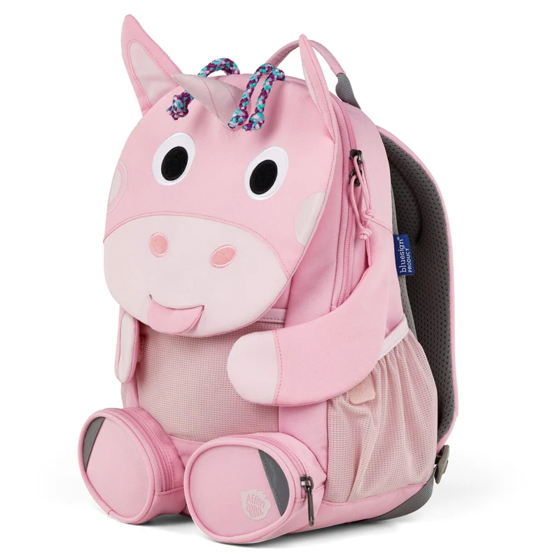 Affenzahn "Große Freunde" - Mochila de jardín de infancia para 3-5 años (Unicornio)