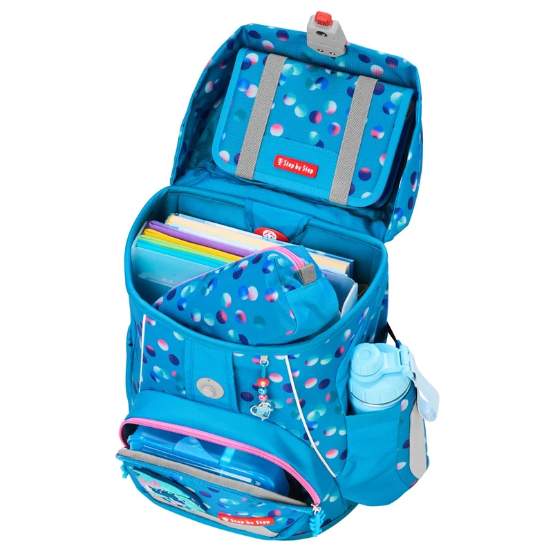 Step by Step Fit - Set de mochila escolar 5 piezas (Dolphin Finja)