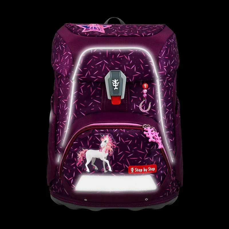 Step by Step Fit - Set de mochila escolar 5 piezas (Pretty Unicorn Nuala)