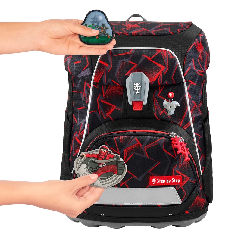 Step by Step Fit - Mochila escolar Set 5tlg. (Ninja Yuma)