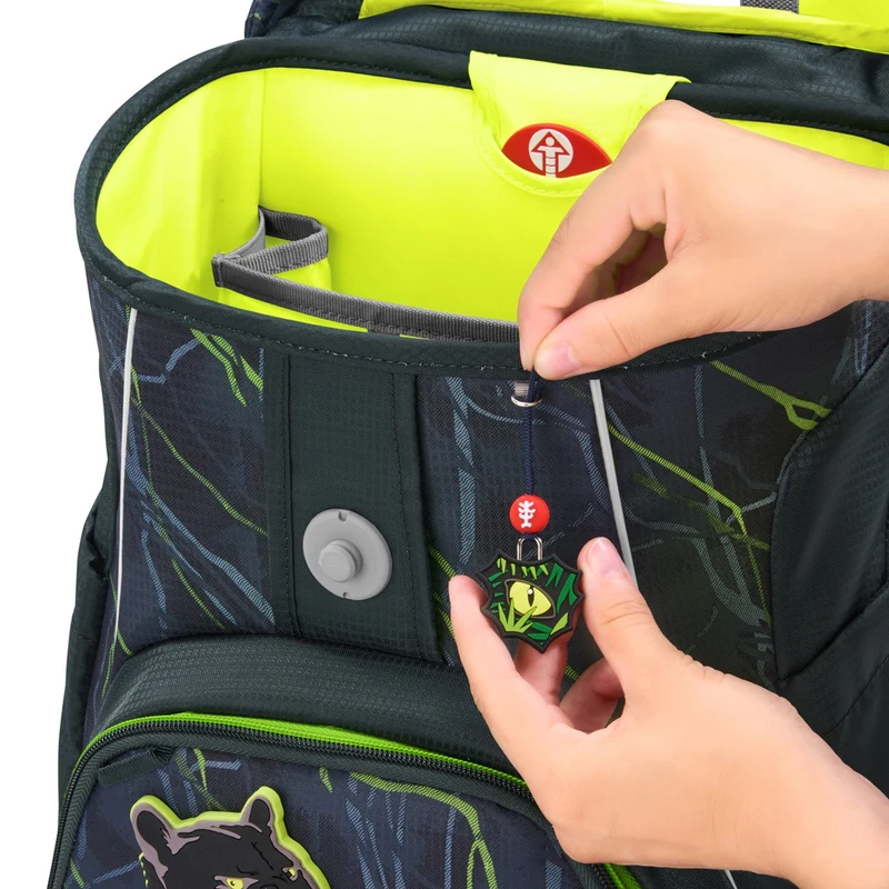 Step by Step Fit - Set de mochila escolar 5 piezas (Danger Cat Chiko)