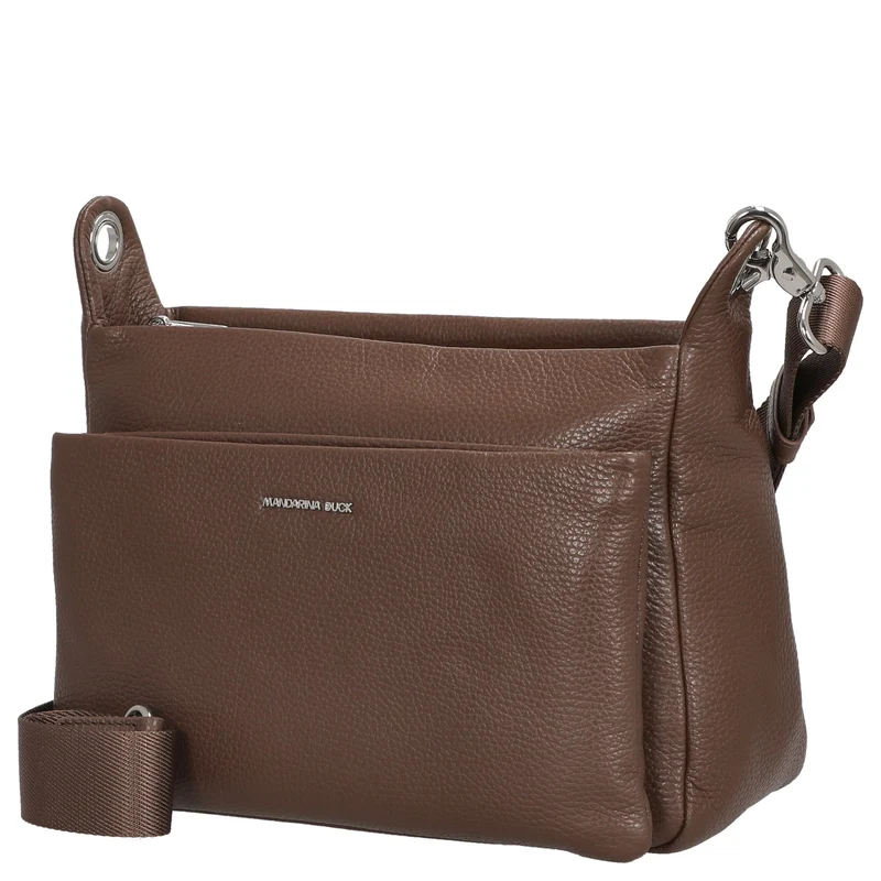 Mandarina Duck Mellow Leather - Bolso bandolera 36 cm (milk chocolate)