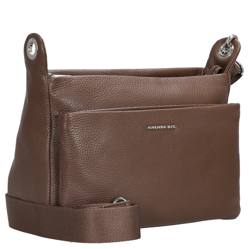 Mandarina Duck Mellow Leather - Bolso bandolera 36 cm (milk chocolate)