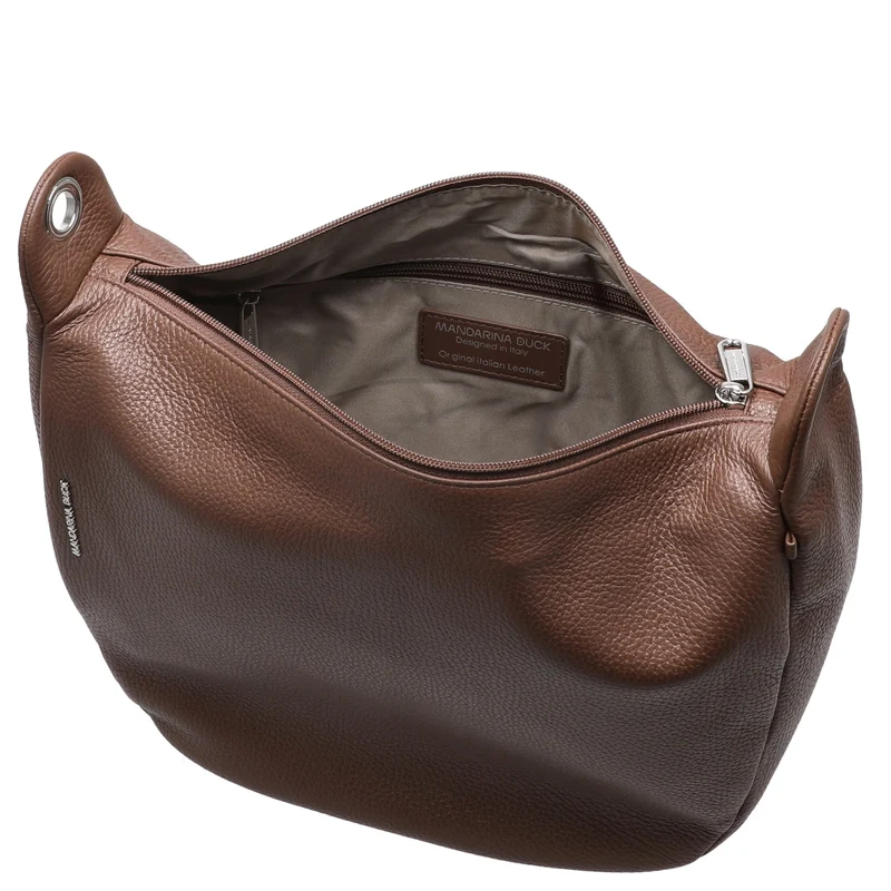 Mandarina Duck Mellow Leather - Bolso bandolera 34 cm (milk chocolate)