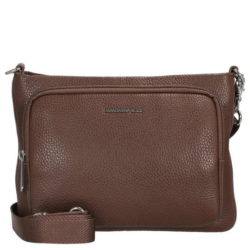 Mandarina Duck Mellow Leather - Bolso bandolera 23 cm (milk chocolate)