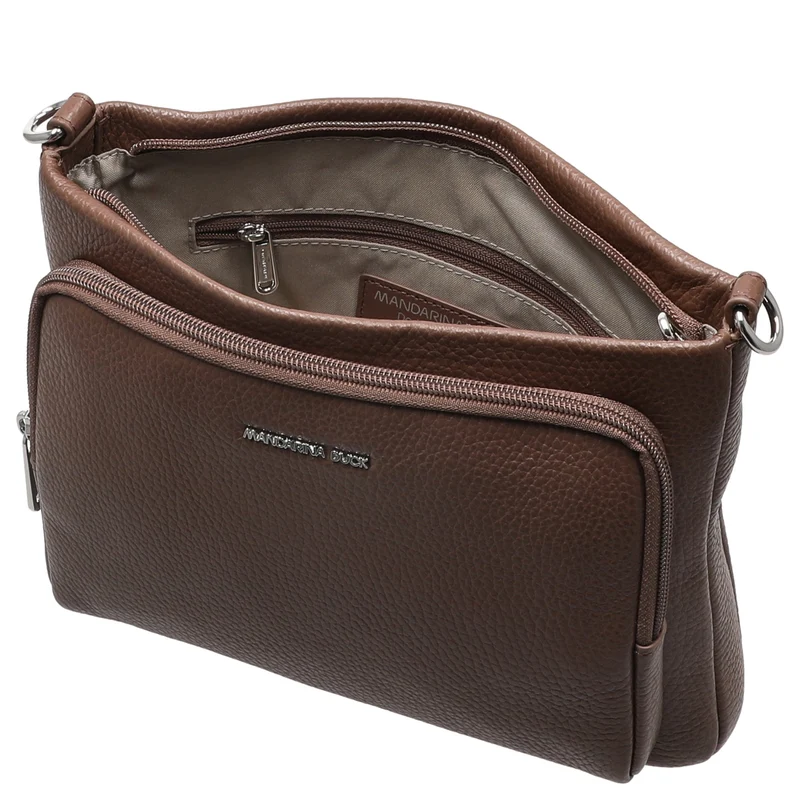 Mandarina Duck Mellow Leather - Bolso bandolera 23 cm (milk chocolate)
