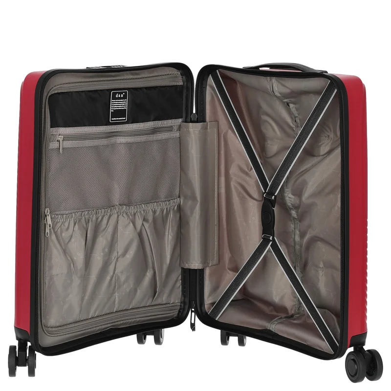 D&N Travel Line 4000 - Trolley de cabina con 4 ruedas S 55 cm (pink)