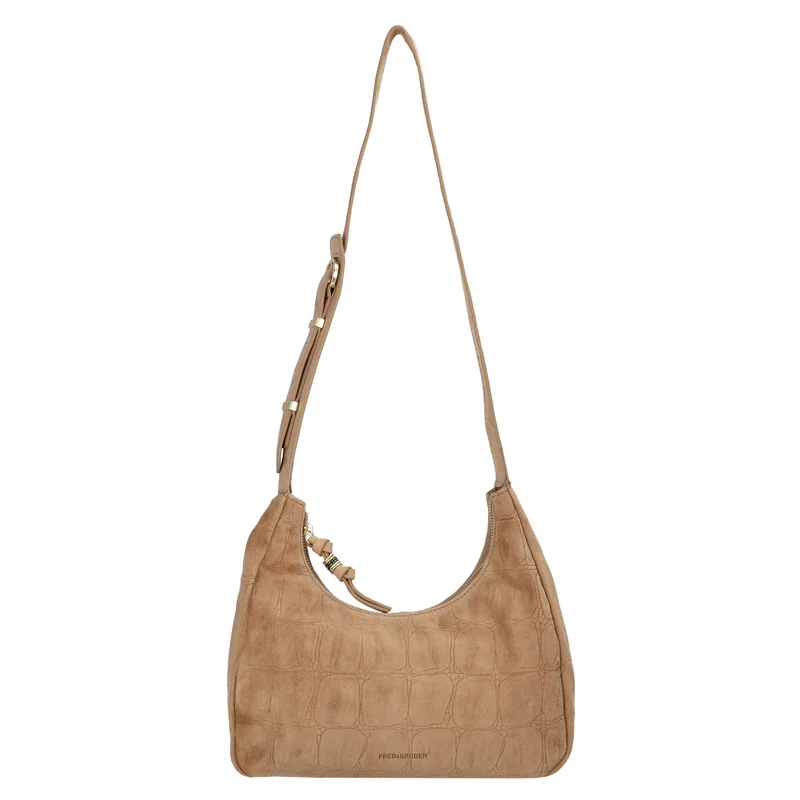FREDsBRUDER Velvet Wild Midi Hobo - Bolso bandolera 26.5 cm (camel)