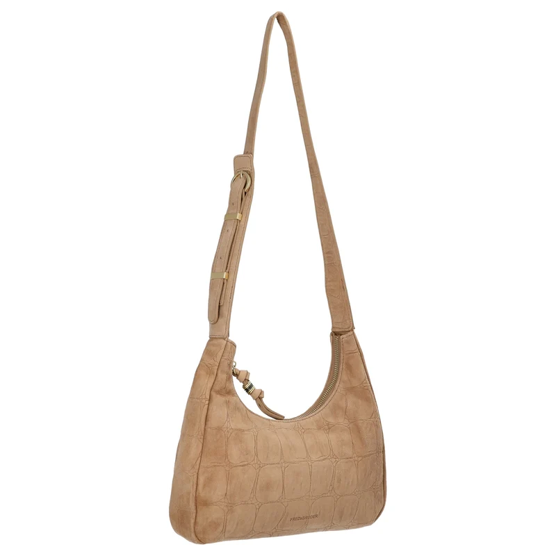 FREDsBRUDER Velvet Wild Midi Hobo - Bolso bandolera 26.5 cm (camel)