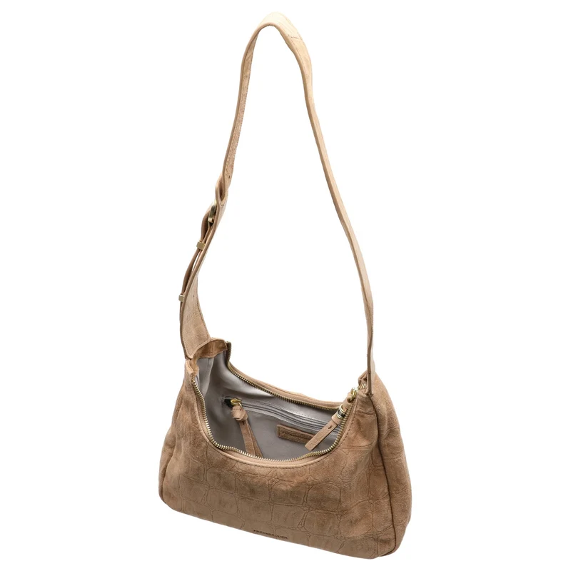 FREDsBRUDER Velvet Wild Midi Hobo - Bolso bandolera 26.5 cm (camel)