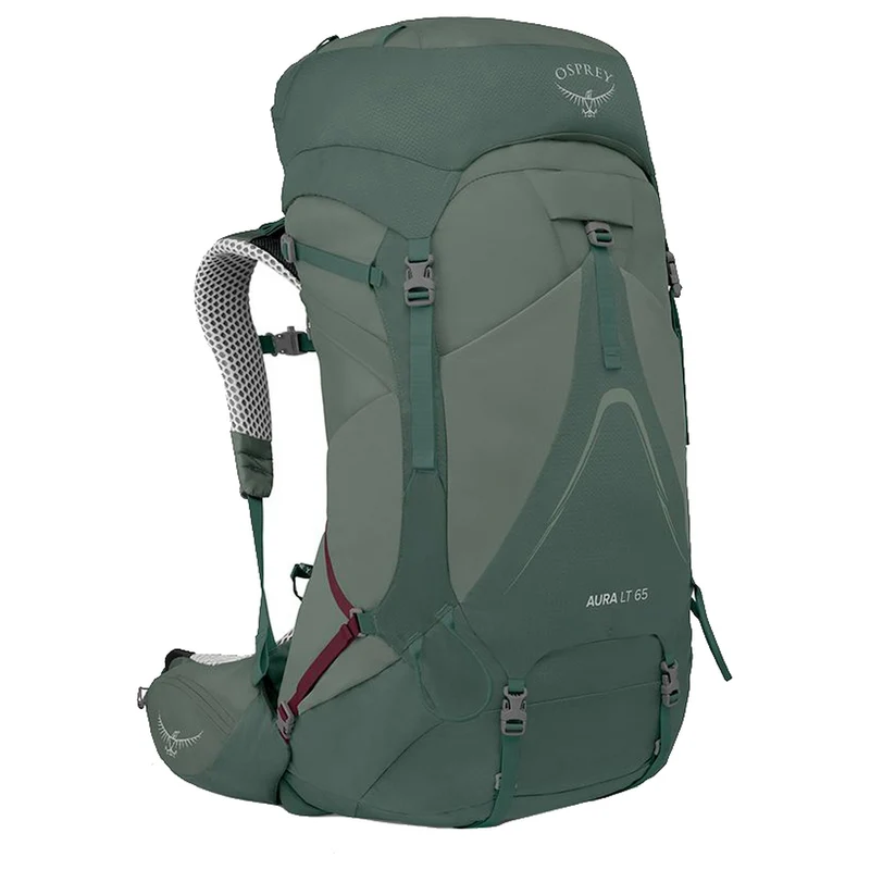 Osprey Aura AG LT 65 WM/L - Mochila de trekking 83 cm (koseret/darjeeling spring green)