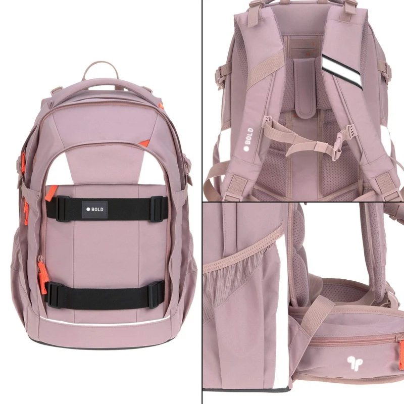 Lässig Bold Origin - Mochila escolar 46.5 cm (Mauve)