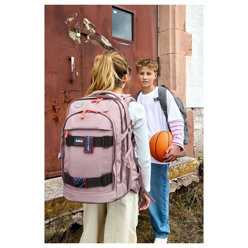 Lässig Bold Origin - Mochila escolar 46.5 cm (Mauve)
