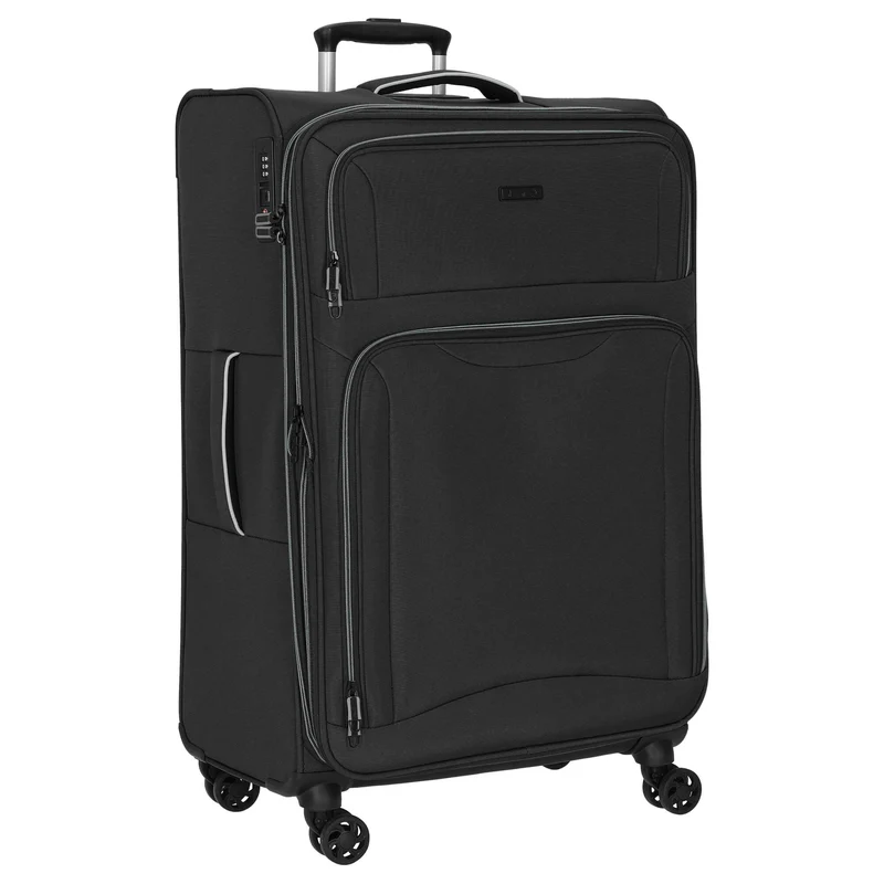 D&N Travel Line 9204 - Trolley de 4 ruedas L 76 cm (schwarz)