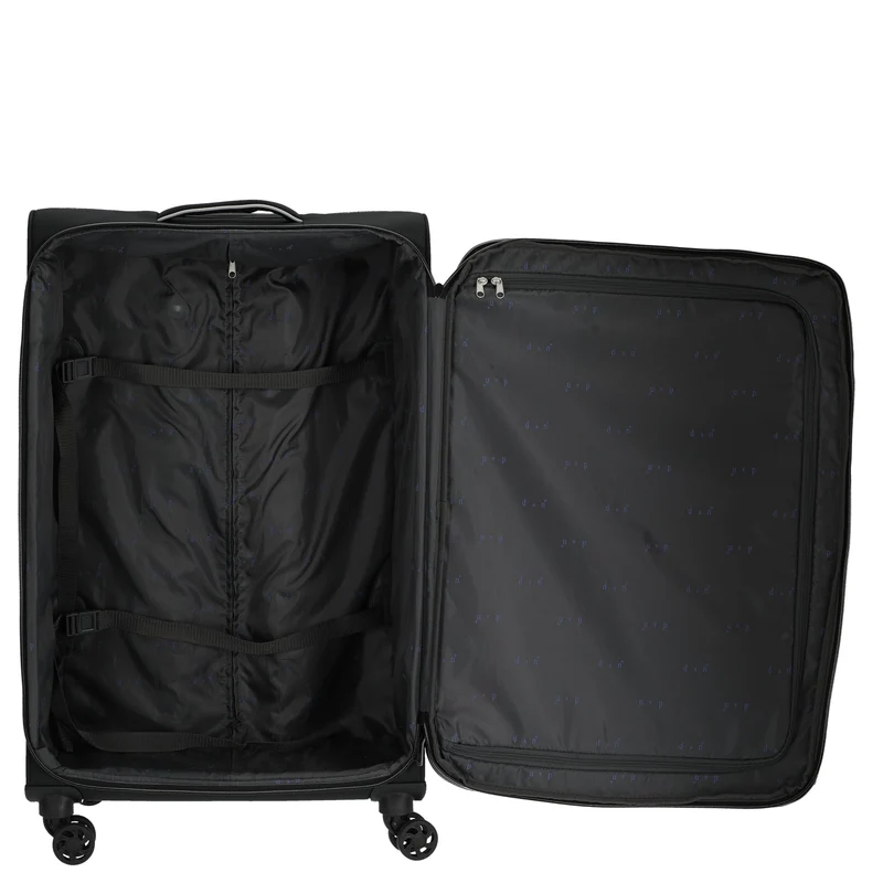 D&N Travel Line 9204 - Trolley de 4 ruedas L 76 cm (schwarz)
