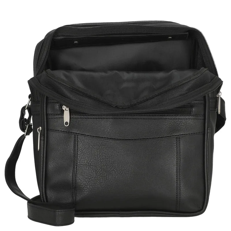 D&N Bags & More Flugumhänger - Bolso bandolera 34 cm (schwarz)