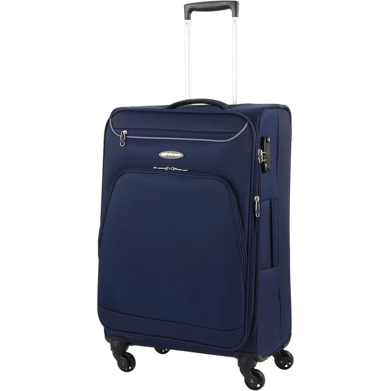D&N Travel Line 6404 - Trolley de 4 ruedas M 68 cm (blau)