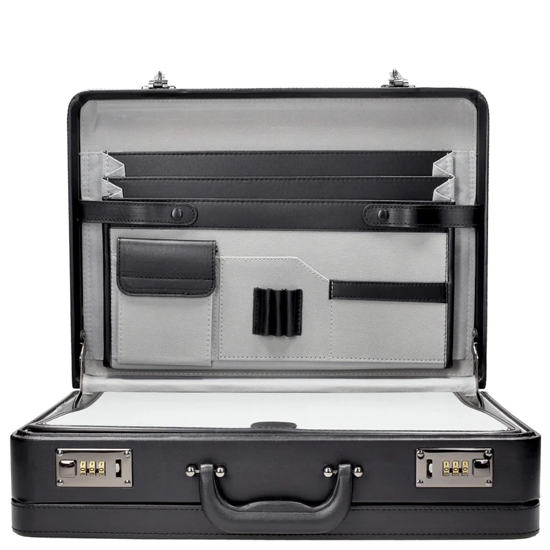 D&N Tradition Business - Maletín 46 cm PU (schwarz)