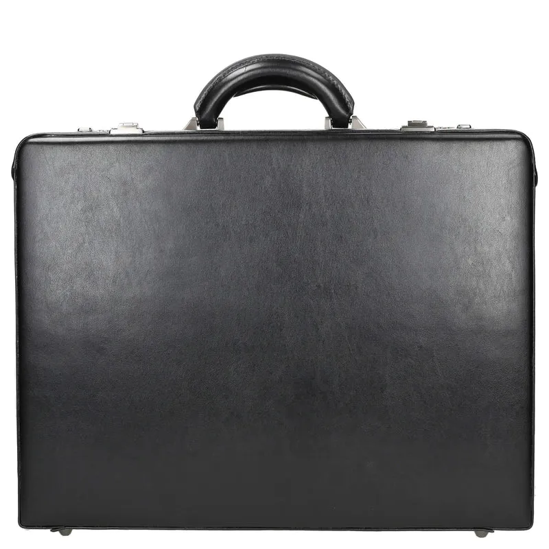 D&N Tradition Business - Maletín 45 cm cuero genuino (negro)