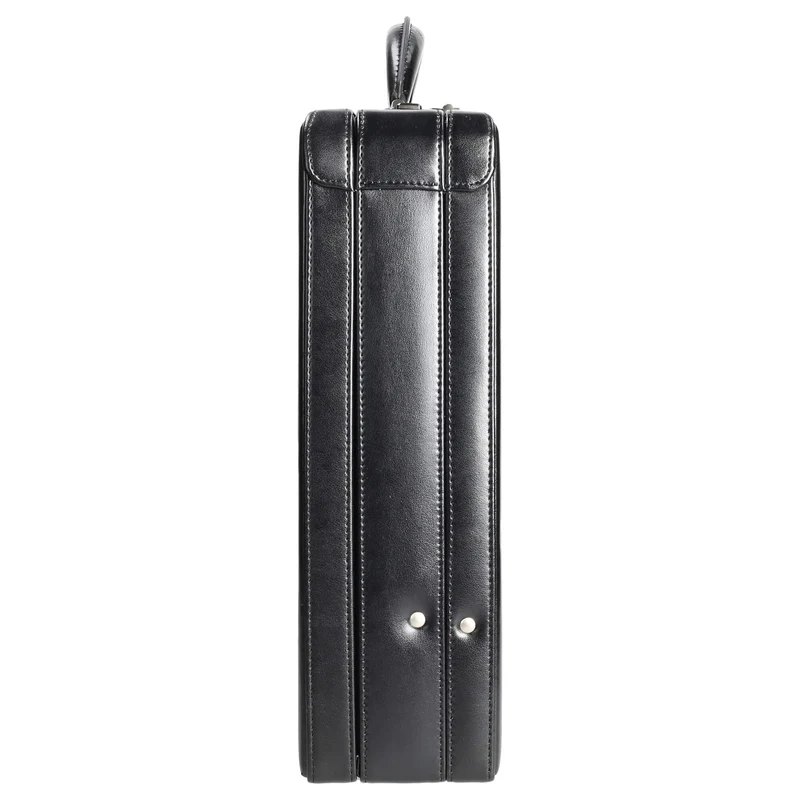 D&N Tradition Business - Maletín 45 cm cuero genuino (negro)