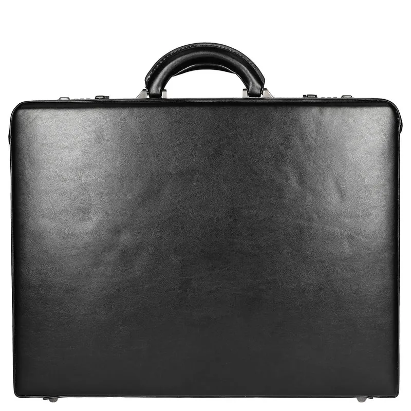D&N Tradition Business - Maletín 45 cm cuero genuino (negro)