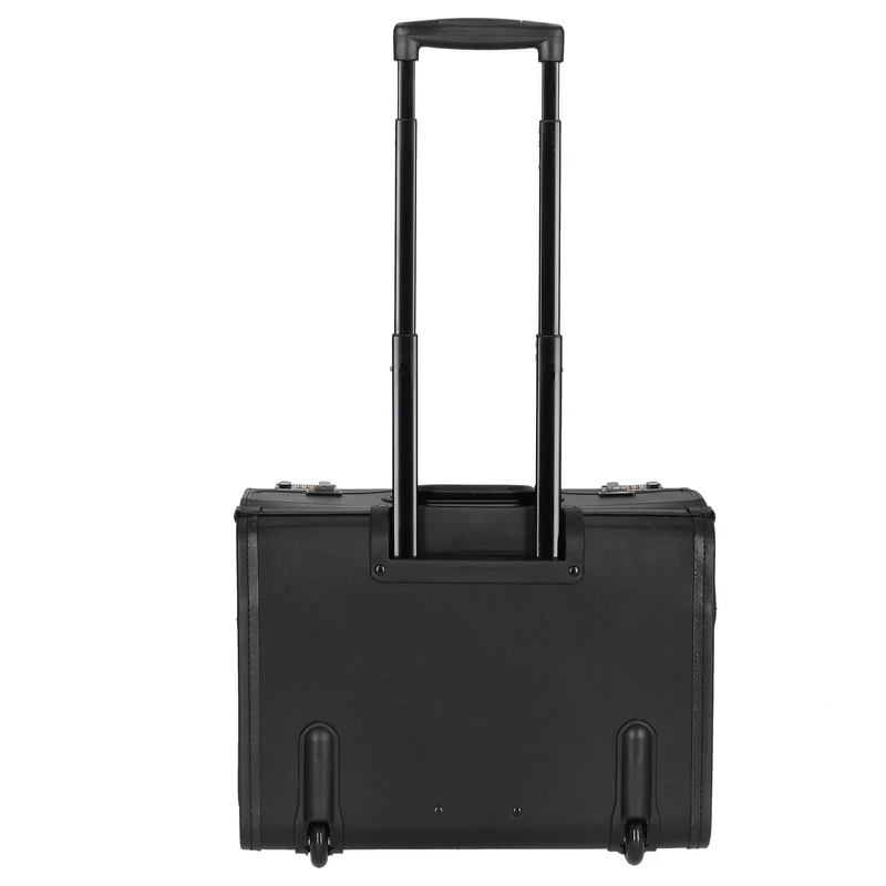 D&N Business - Maletín de piloto con 2 ruedas 48 cm PU (schwarz)