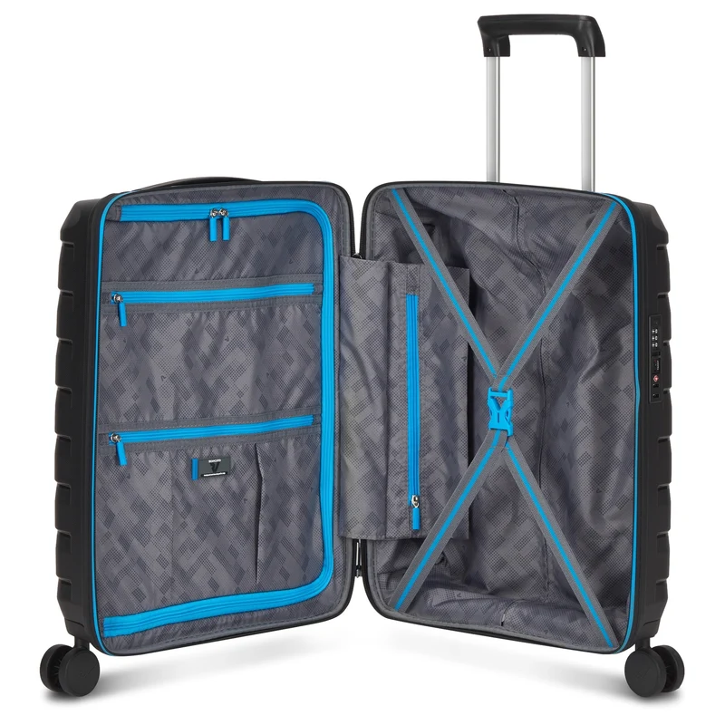 Roncato Skyline 2.0 Neon - Trolley de cabina con 4 ruedas S 55 cm (black)