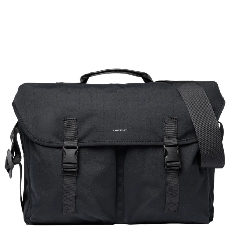 Sandqvist Everyday Messenger Bag - Bandolera 40 cm (black)