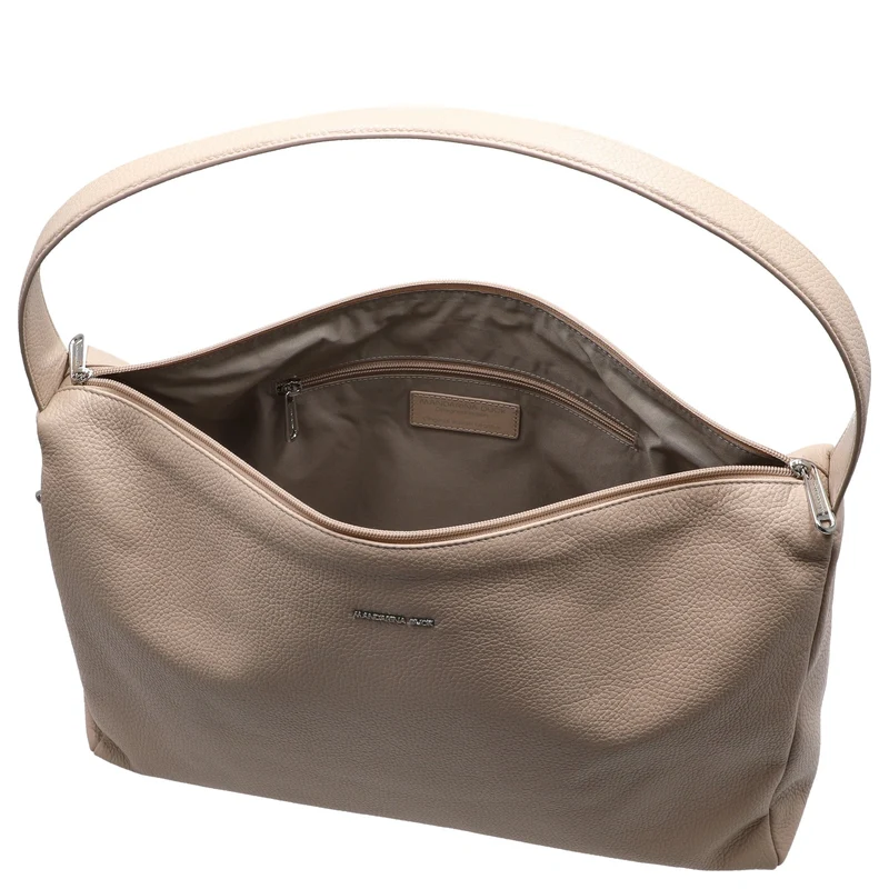 Mandarina Duck Mellow Leather Hobo - Bolso de hombro 42 cm (warm taupe)