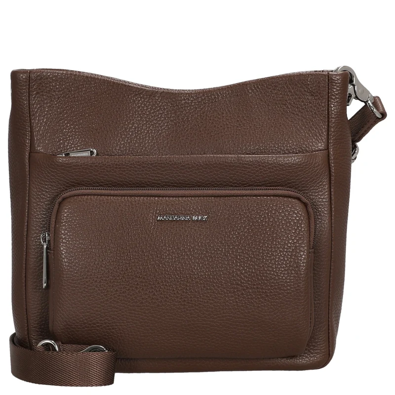 Mandarina Duck Mellow Leather - Bolso bandolera M 30 cm (milk chocolate)
