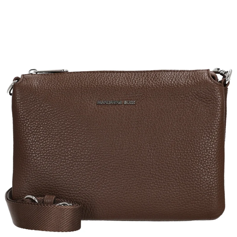 Mandarina Duck Mellow Leather Pochette - Bolso de fiesta 23 cm (milk chocolate)