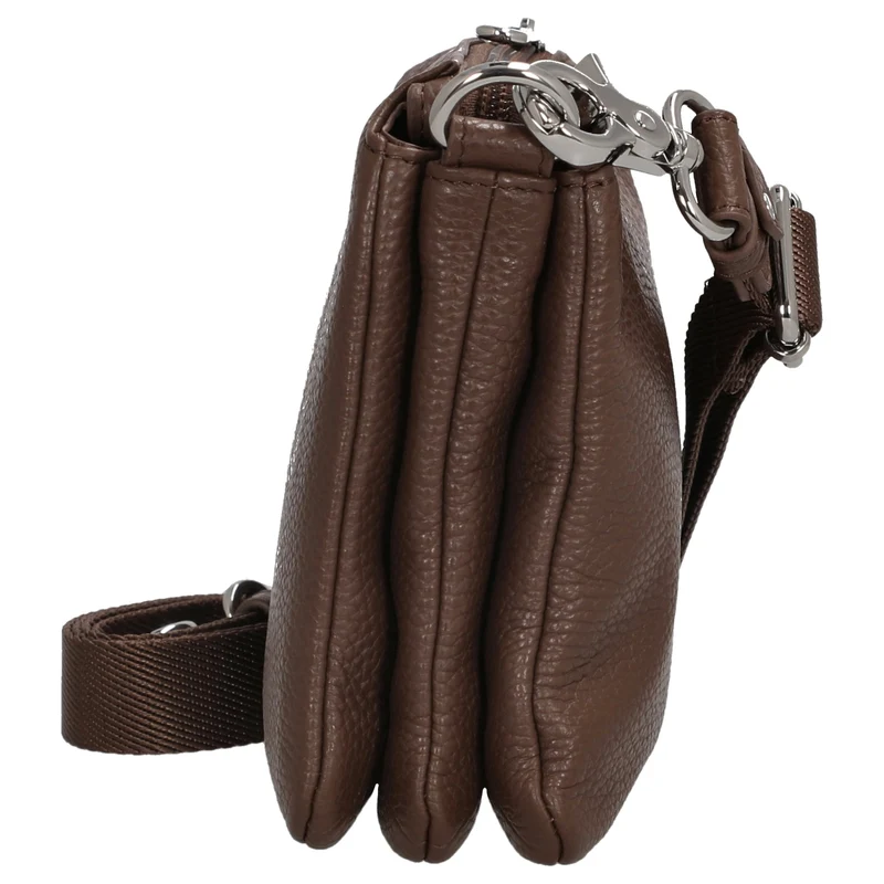 Mandarina Duck Mellow Leather Pochette - Bolso de fiesta 23 cm (milk chocolate)
