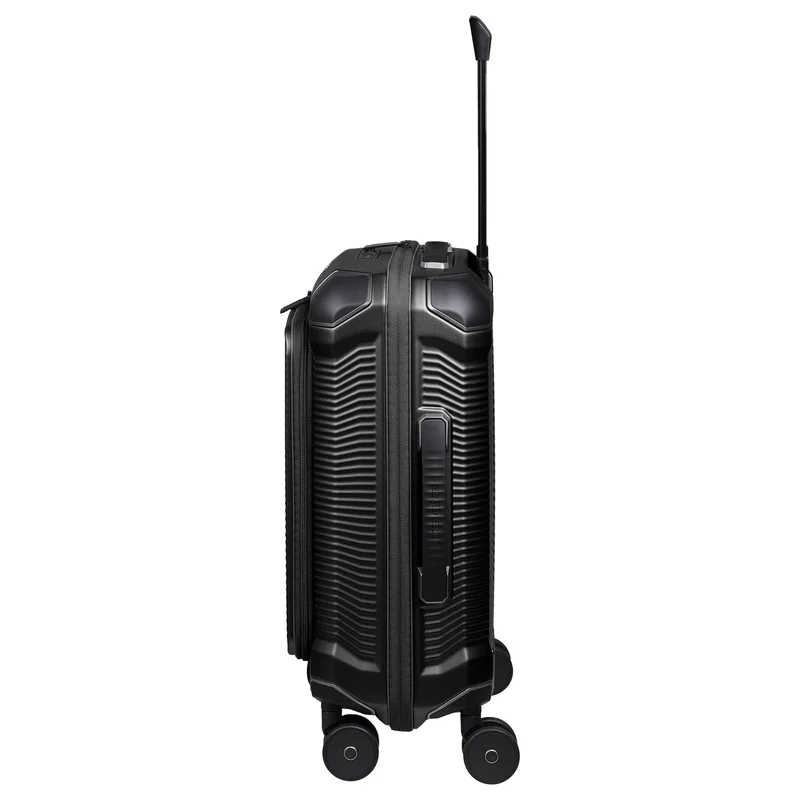 Travelite Millennium - Trolley de cabina con 4 ruedas y bolsillo delantero S 55 cm (black)