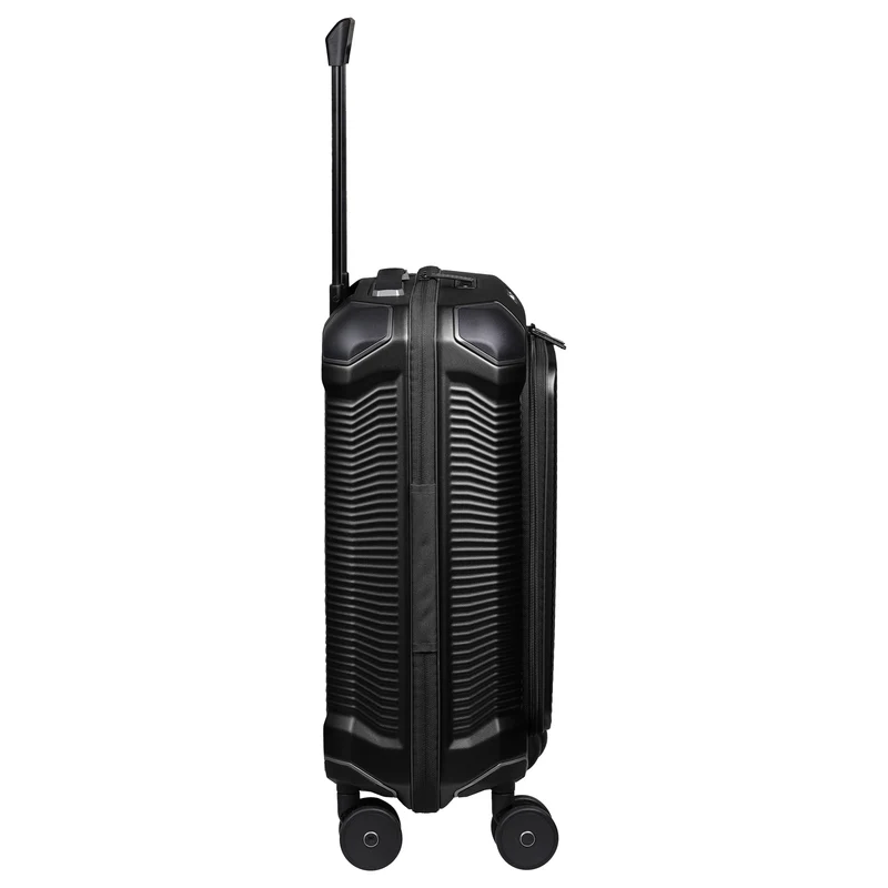Travelite Millennium - Trolley de cabina con 4 ruedas y bolsillo delantero S 55 cm (black)