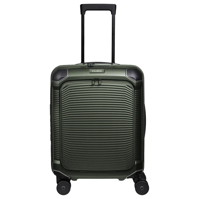 Travelite Millennium - Trolley de cabina con 4 ruedas y bolsillo delantero S 55 cm (pine green)