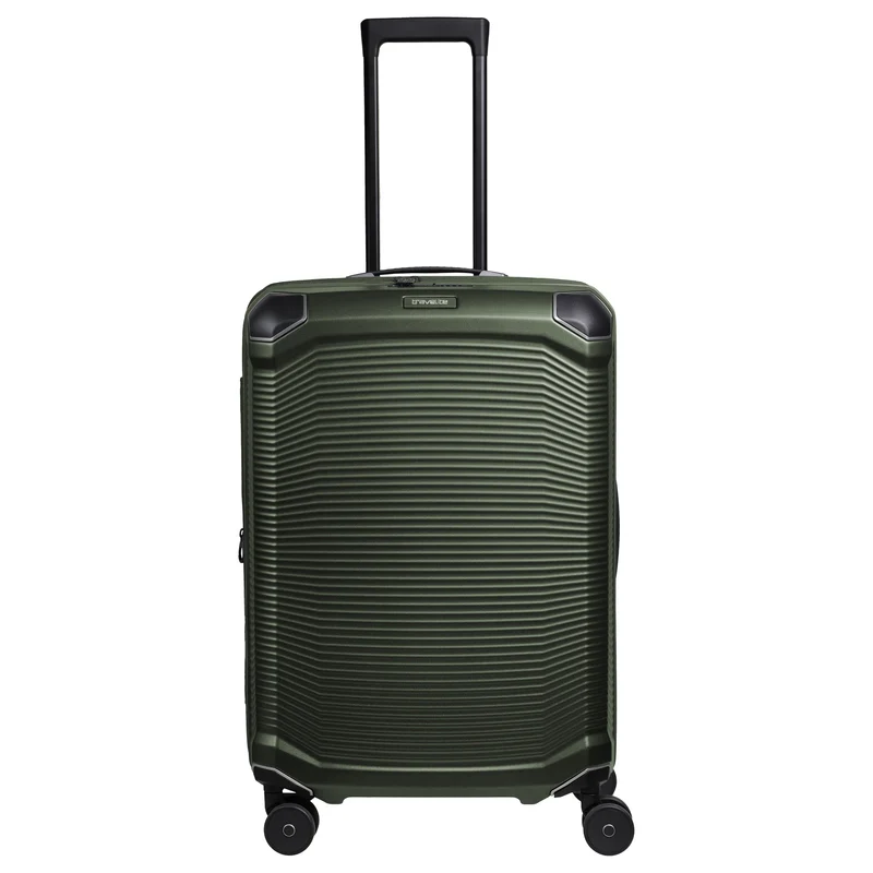 Travelite Millennium - Trolley de 4 ruedas M 67 cm expandible (pine green)