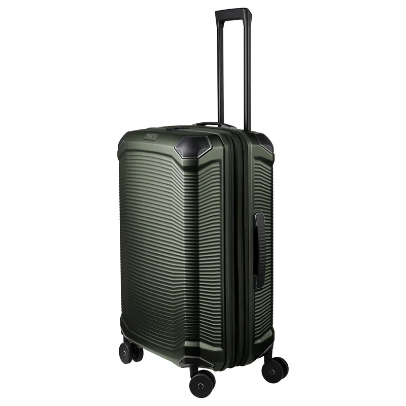 Travelite Millennium - Trolley de 4 ruedas M 67 cm expandible (pine green)