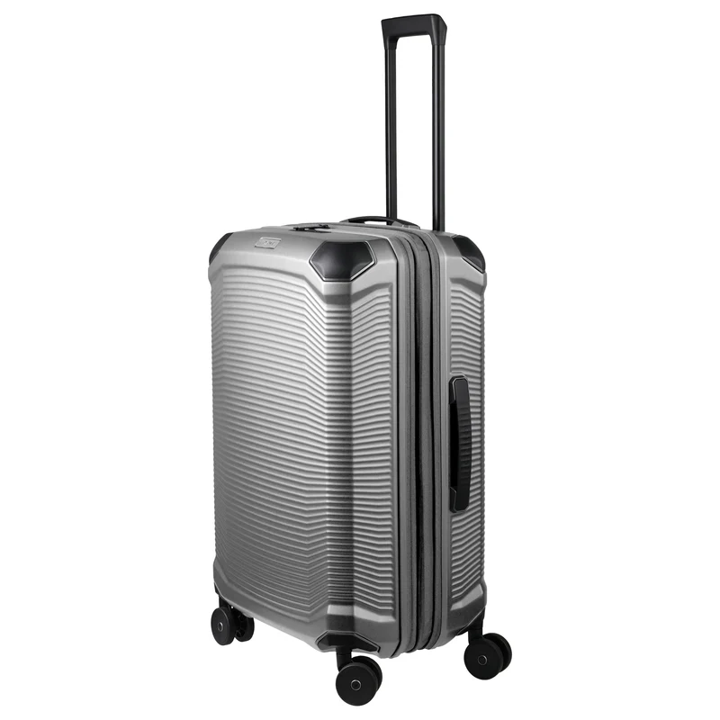 Travelite Millennium - Trolley de 4 ruedas M 67 cm expandible (silver)