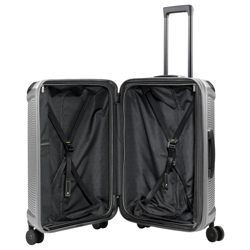 Travelite Millennium - Trolley de 4 ruedas M 67 cm expandible (silver)