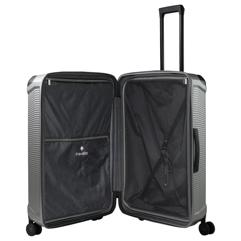 Travelite Millennium - Trolley con 4 ruedas L 76 cm (silver)
