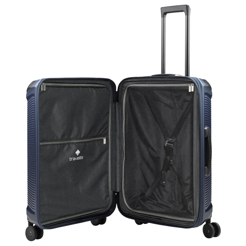 Travelite Millennium - Trolley de 4 ruedas M 67 cm expandible (navy)