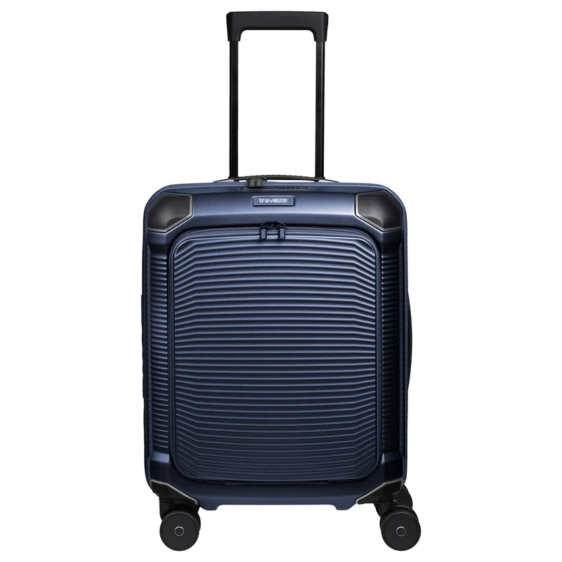 Travelite Millennium - Trolley de cabina con 4 ruedas y bolsillo frontal S 55 cm (navy)