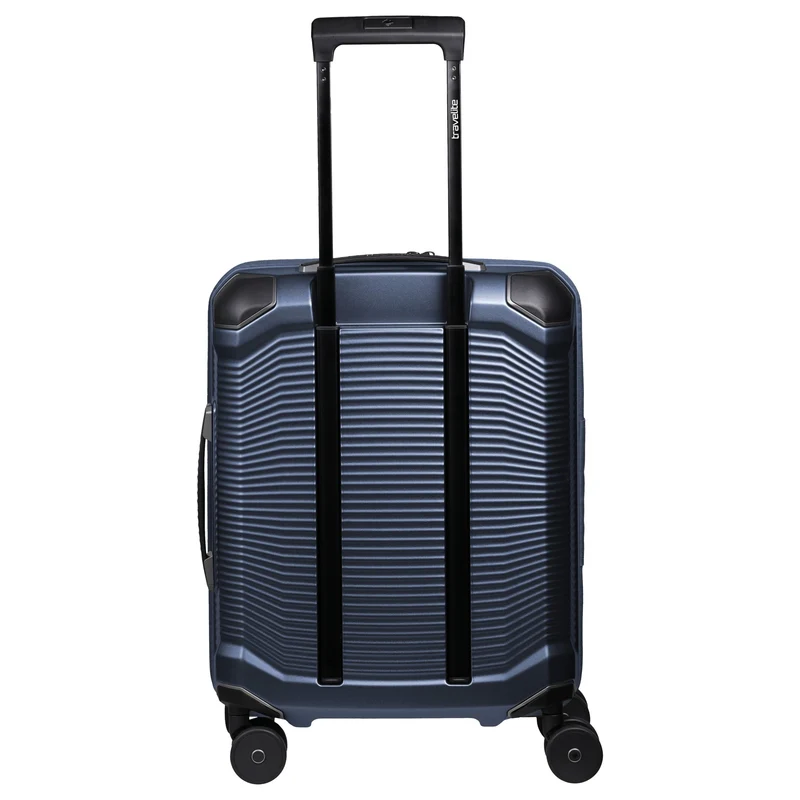 Travelite Millennium - Trolley de cabina con 4 ruedas y bolsillo frontal S 55 cm (navy)