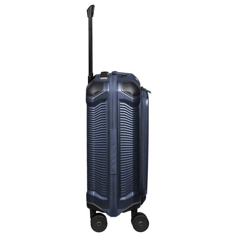 Travelite Millennium - Trolley de cabina con 4 ruedas y bolsillo frontal S 55 cm (navy)
