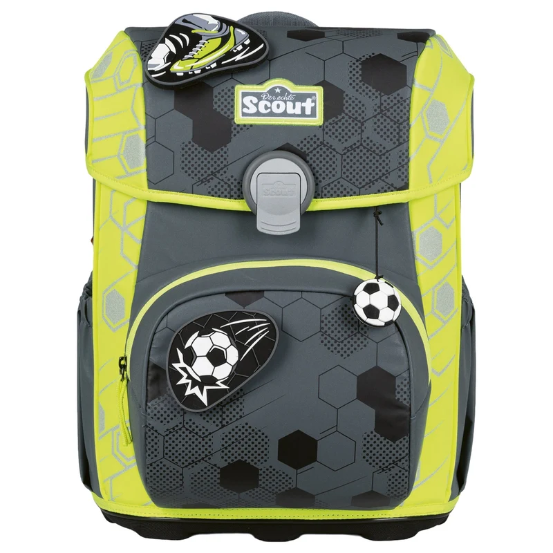 Scout Neo Exklusiv Superflash Extreme - Set de mochila escolar 4 piezas (Soccer Star)