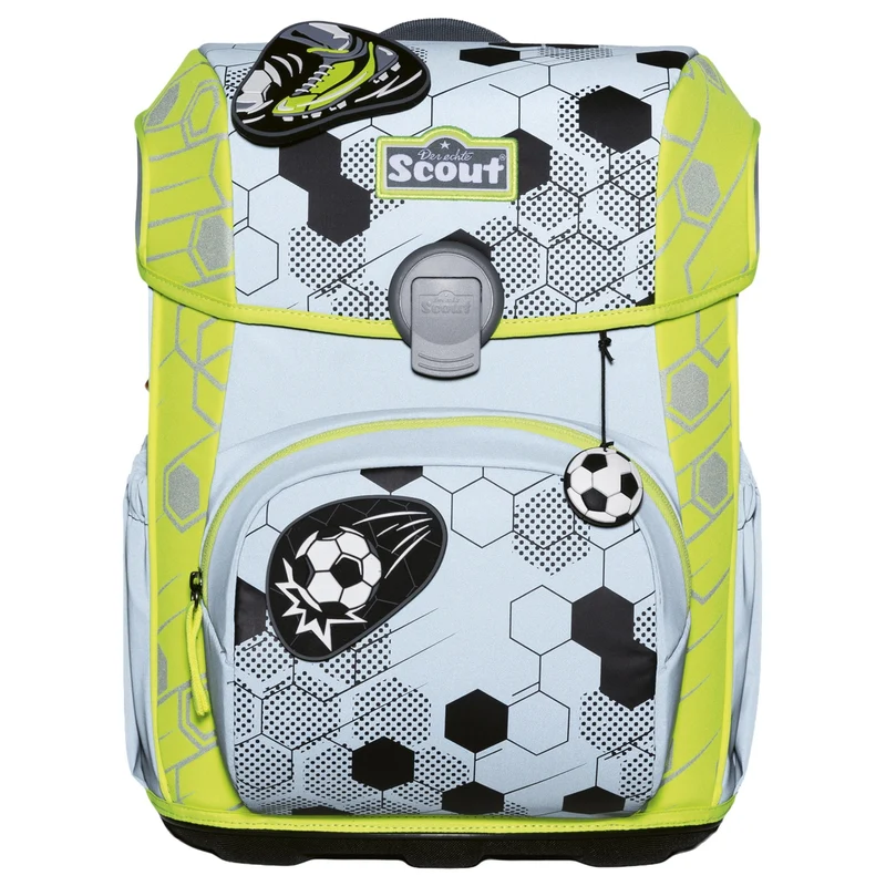 Scout Neo Exklusiv Superflash Extreme - Set de mochila escolar 4 piezas (Soccer Star)