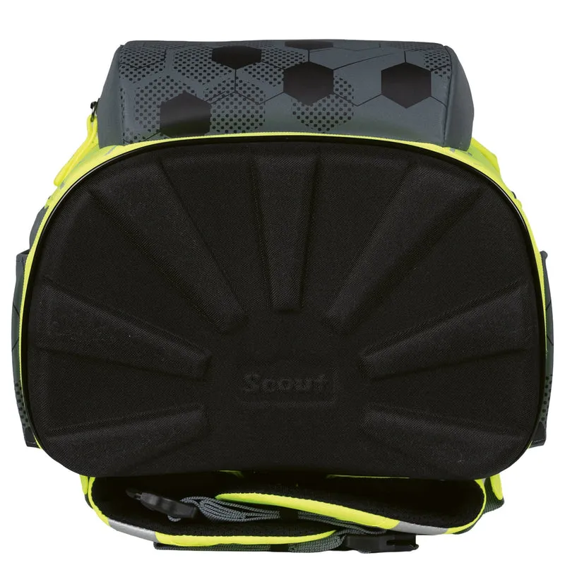 Scout Neo Exklusiv Superflash Extreme - Set de mochila escolar 4 piezas (Soccer Star)