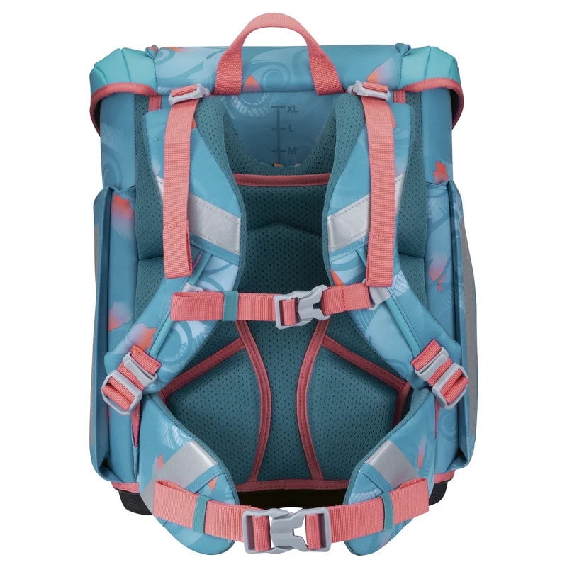 Scout Micro Exklusiv Safety Light - Mochila escolar Set 4 tlg. (Aloha)